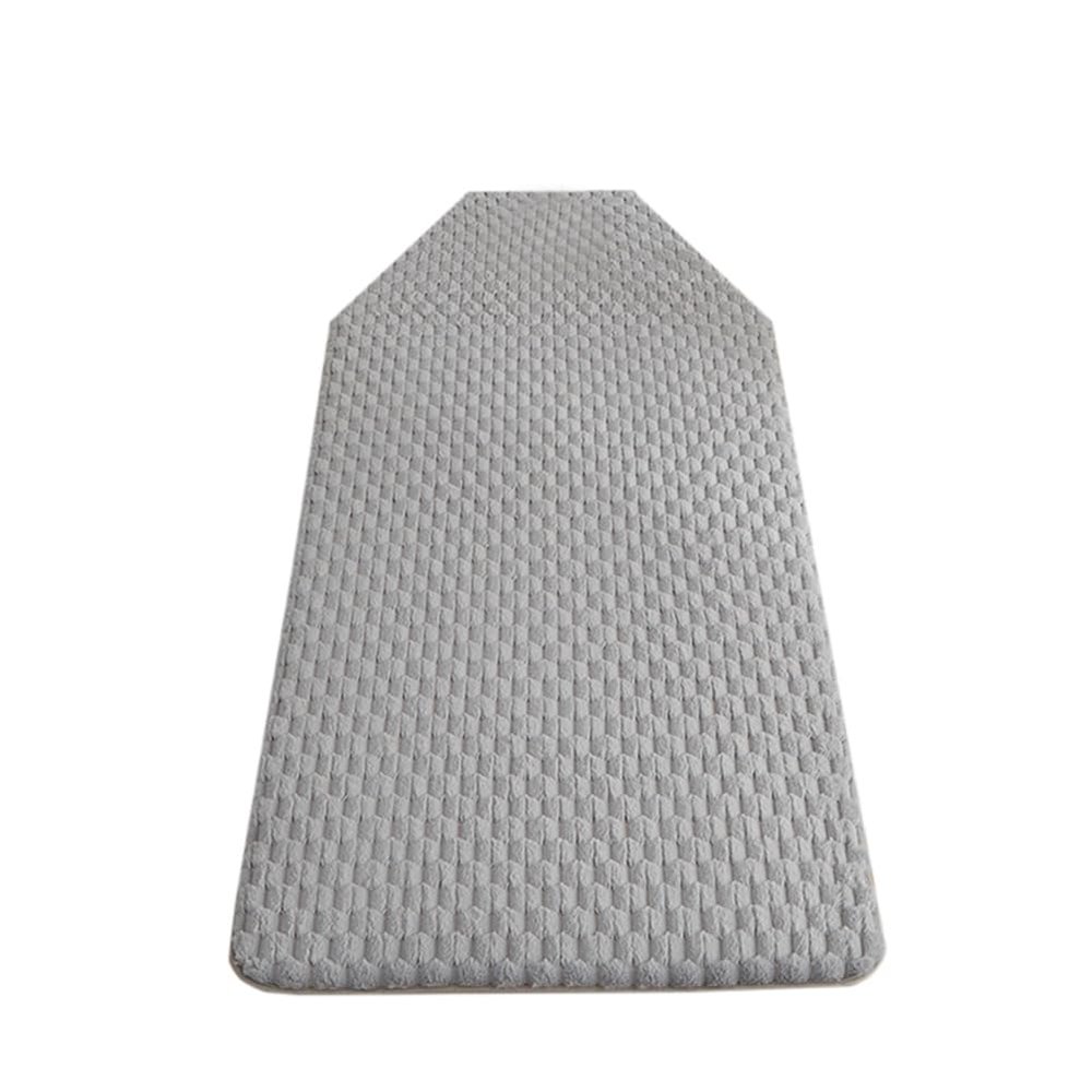Gray(t),60 * 180cm,LDLCYCN Sponge Massage Table Mattress Topper Lash Bed Topper Thicken 3.5Cm Foldable Beauty Salon Mattress Pad Massage Bed Pad Spa Bed Padding Square/Round/Trapezoidal Head