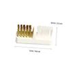 DEARMAMY 5Pcs Copper Wire Cleaning Brush Set for Nail Drill Dust Removal Manicure Tools for Nail Art and Polishing Ergonomic Design for Home Salon view 2