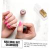 DEARMAMY 5Pcs Copper Wire Cleaning Brush Set for Nail Drill Dust Removal Manicure Tools for Nail Art and Polishing Ergonomic Design for Home Salon view 4
