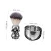 Beavorty 2-Piece Stainless Steel Shaving Bowl Set with Beard Brush Professional Foaming Tool for Men Portable Shaving Accessories for Home and Travel view 2