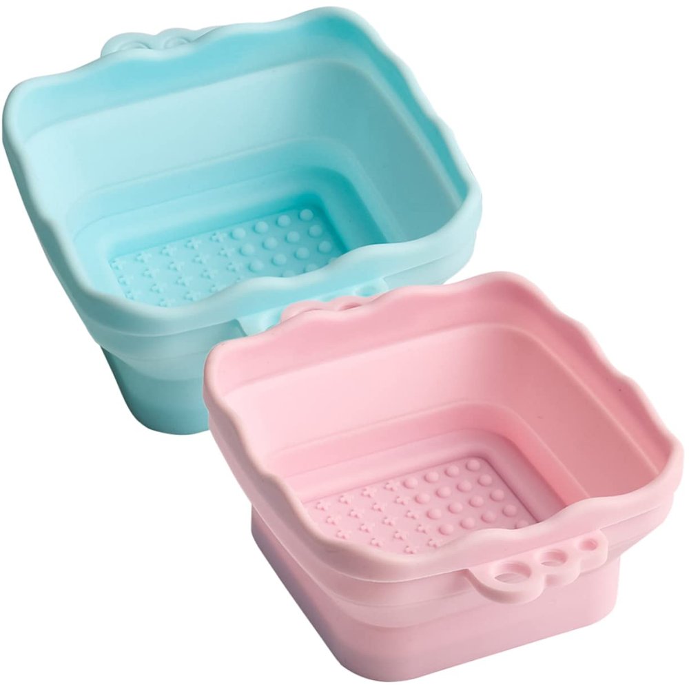 ELAYARD 2Pcs Silicone Makeup Brush Cleaning Bowls Creative Rinsing Pad for Brush Wash Reusable and Safe Tool for Women