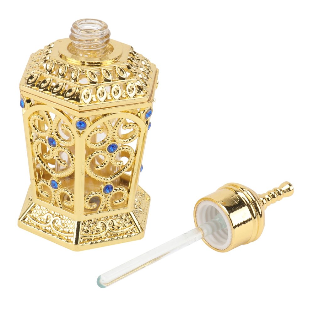 HONMEET 10ml Alloy Glass Perfume Bottle Tight-fitting Cap
