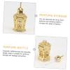 HONMEET 10ml Alloy Glass Perfume Bottle Tight-fitting Cap view 2