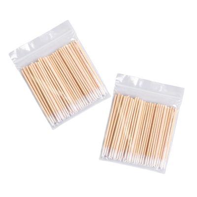 EXQUIMEUBLE 1000Pcs Disposable Cotton Swabs with Single Pointed Tip for Makeup and Tattooing Long Lint Gentle for Precise Eyelash Glue Cleaning and Makeup Correction