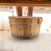 Beavorty Wooden Foot Bath Basin Lid Thermal Cover for Foot Soaking Tubs Durable Splash Prevention Fit for Home Spa Experience Heat Retention Design view 4