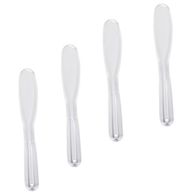 DEARMAMY 4pcs Thick Plastic Makeup Spatulas Face Mask Applicator Mixing Sticks for Skin Care and DIY Beauty Treatments