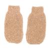 BATHVEVE 2pcs Exfoliating Ramie Jute Bath Scrub Gloves Long Strap Body Exfoliator for Back Scrubbing for Spa and Shower Use view 1