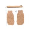 BATHVEVE 2pcs Exfoliating Ramie Jute Bath Scrub Gloves Long Strap Body Exfoliator for Back Scrubbing for Spa and Shower Use view 2
