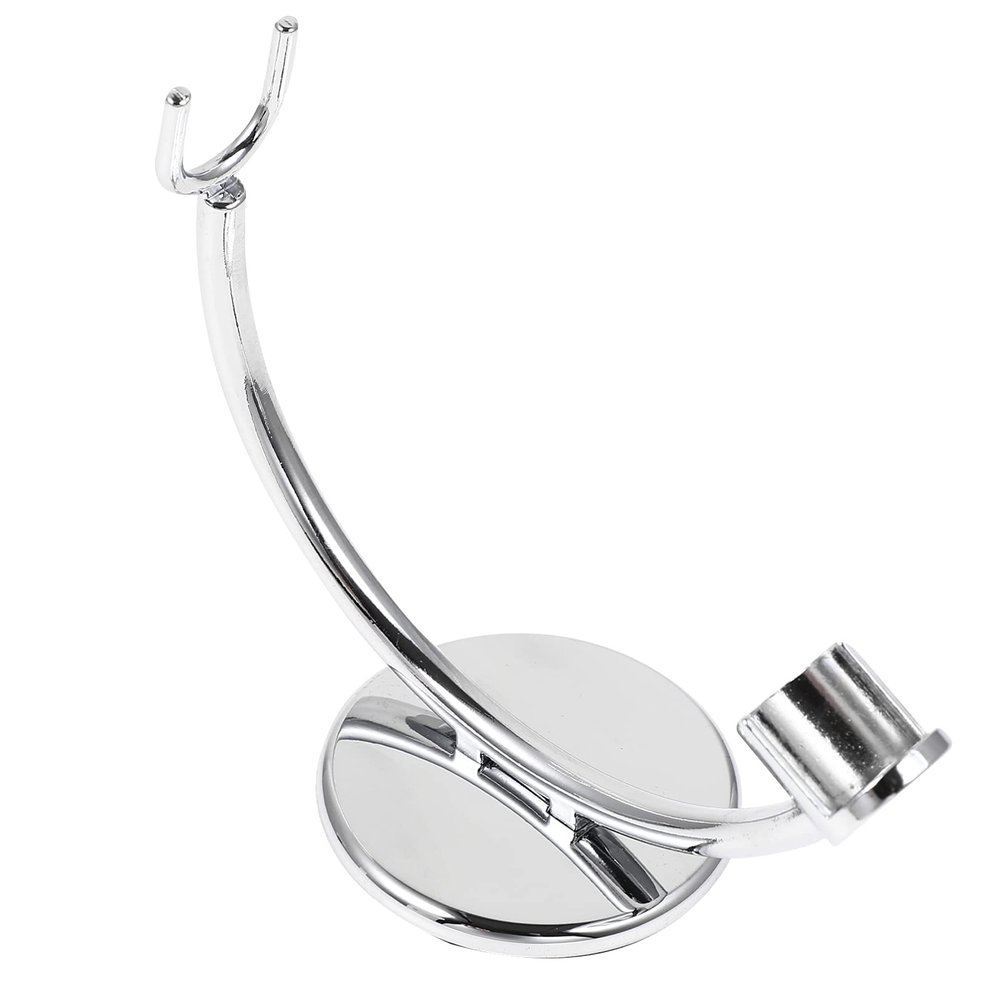 EXQUIMEUBLE 1Pc Razor Stand for Men Space Saving Bathroom Shaving Tool Durable and Rustproof Shaver Rack for Daily Grooming