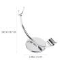 EXQUIMEUBLE 1Pc Razor Stand for Men Space Saving Bathroom Shaving Tool Durable and Rustproof Shaver Rack for Daily Grooming view 2