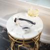 EXQUIMEUBLE 1Pc Razor Stand for Men Space Saving Bathroom Shaving Tool Durable and Rustproof Shaver Rack for Daily Grooming view 4