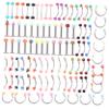 Ipetboom 1Set Body Piercing Jewelry Kit Chic Eyebrow Tongue Navel Lip Nose Rings Decoration for Women for Parties Everyday Wear view 1