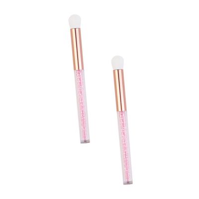 DECORNIJIA 2Pcs Pink Professional Women Makeup Brush Nose Shadow Eyeshadow Applicator for Deep Cleaning Hair for Eye Makeup