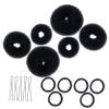 DECHOUS 3Sets Hair Bun Maker Kit with Elastic Hair Ties U Shaped Hairpins Versatile Hair Styling Tools for Women for Parties Weddings Yoga More Total view 1