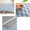 Blue(t),70 * 185cm,LDLCYCN Sponge Massage Table Mattress Topper Lash Bed Topper Thicken 3.5Cm Foldable Beauty Salon Mattress Pad Massage Bed Pad Spa Bed Padding Square/Round/Trapezoidal Head view 2