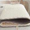 Blue(t),70 * 185cm,LDLCYCN Sponge Massage Table Mattress Topper Lash Bed Topper Thicken 3.5Cm Foldable Beauty Salon Mattress Pad Massage Bed Pad Spa Bed Padding Square/Round/Trapezoidal Head view 4