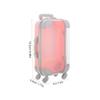 Beaupretty 2Pcs Eyelash Storage Box Mini Suitcase Transparent Design for Travel Durable Eyelash Holder for Organized Makeup Essentials Lightweight and Portable Eyelash Case for Easy Access view 2
