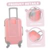 Beaupretty 2Pcs Eyelash Storage Box Mini Suitcase Transparent Design for Travel Durable Eyelash Holder for Organized Makeup Essentials Lightweight and Portable Eyelash Case for Easy Access view 3