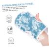 DECHOUS 3Pcs Exfoliating Long Back Towel Bath Kit Durable Shower Gloves for Cleaning Portable Bath Towels for Hard to Reach Areas Reusable and Machine Washable Convenient view 2