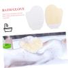 Beaupretty 2Pcs Loofah Shower Gloves Exfoliating Bath Towels for Body Scrubbing Massage Gloves for Men Women Natural Fiber Bathing Accessories view 3