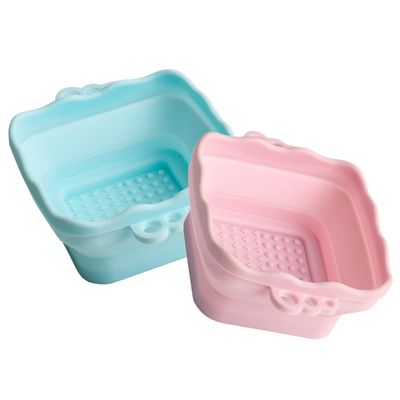 SHERCHPRY 2pcs Silicone Makeup Brush Cleaning Bowls Foldable Portable Brush Washers for Easy Cleaning for Makeup Artists and Beauty Enthusiasts