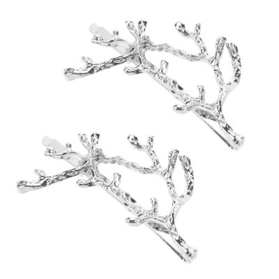 Didiseaon Antler Hair Clips for Women 2pcs Hair Pins Stylish Barrette Accessories and Updos