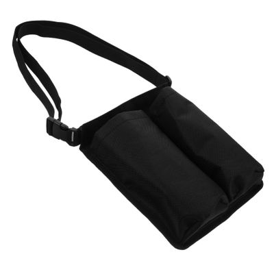 DECOMELODY Massage Bottle Storage Pouch for Massage Oil and Lotion Double Compartment Waist Bag Portable Essential Oil Carrying Bag for Therapists