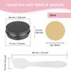 GZYNTT 10 Pcs 60ml - D68mm x H27mm Aluminium Tin with Lids, Matt black Aluminium Tin Jars with Lids, Lip Balm Tins, DIY Cosmetic Container Pots for Candle Soap Cream Salves view 3