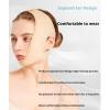 Bderkz Post Surgical Chin Strap Bandage Lipo Post Jowl Tightening Compression Garment Double Chin Face Wrap Lifting Belt Tape(Medium) view 3
