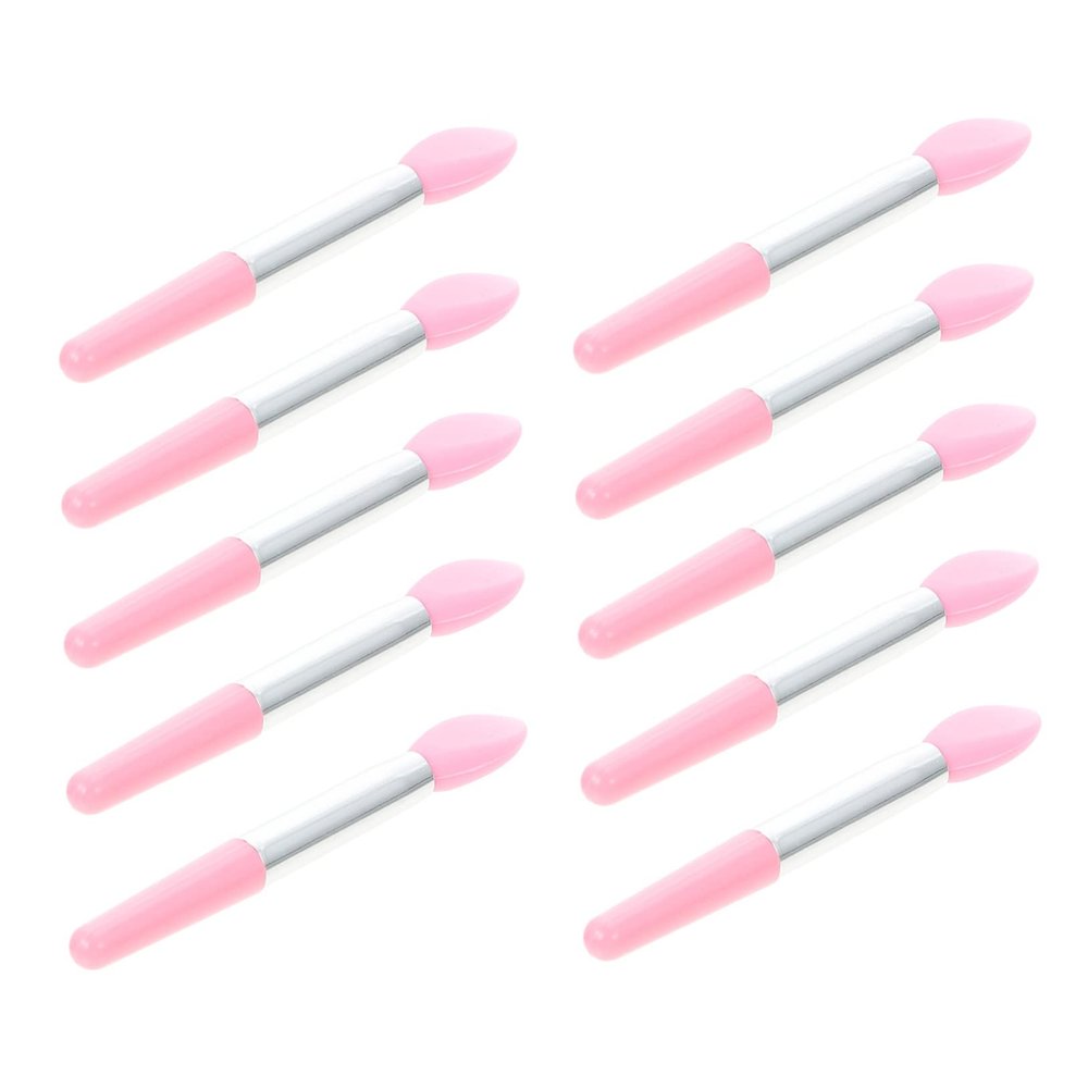 BATHVEVE 10PCS Silicone Lip Brush Set for Women Makeup Applicator for Lip Care and Eyeshadow Application Double-Sided Exfoliating Tool for Cosmetics
