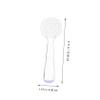 BATHVEVE 6pcs Bull Horn Facial Cleansing Brushes Caps Round Head Nail Cleaning Brush Set for Manicure Fingernail Dust Tool for Home and Salon Use view 3
