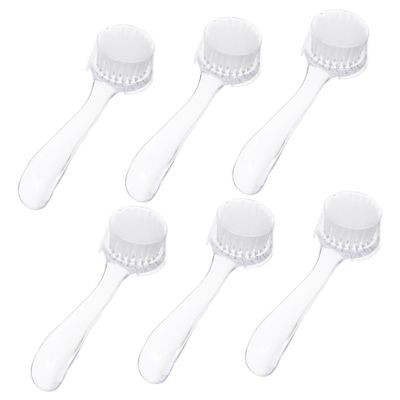 EPIGEIST 6pcs Nail Brush Set Cover Round Head Manicure Cleaning Tool Dust Removing Brush for Home and Travel