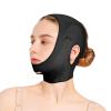 Bderkz Post Surgery Neck and Chin Compression Garment Wrap Bandage for Use After Face and Chin Surgery(Black,Large) view 1