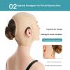 Bderkz Post Surgery Neck and Chin Compression Garment Wrap Bandage for Use After Face and Chin Surgery(Black,Large) view 4