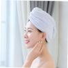 BATHVEVE 4Pcs Ultra Absorbent Coral Fleece Dry Hair Hat Quick Drying Hair Towels for Women and Soft for Home Travel and Spa Use Includes view 3