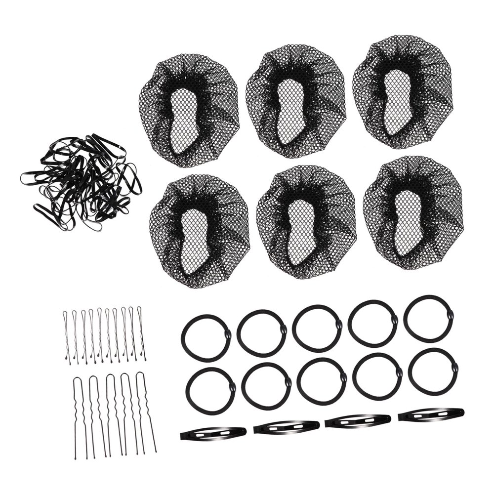 EPIGEIST 1Set Invisible Hair Nets with Elastic Bands and Bun Shaper Hair Accessories for Dancers Comfortable for All Day Wear for Ballet Buns and Dance Styles
