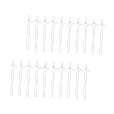 PACKOVE 20Pcs Disposable Plastic Nose Hair Sticks Rods for Eyebrow and Nose Hair Removal Lightweight and Smooth Surface for Safe Use