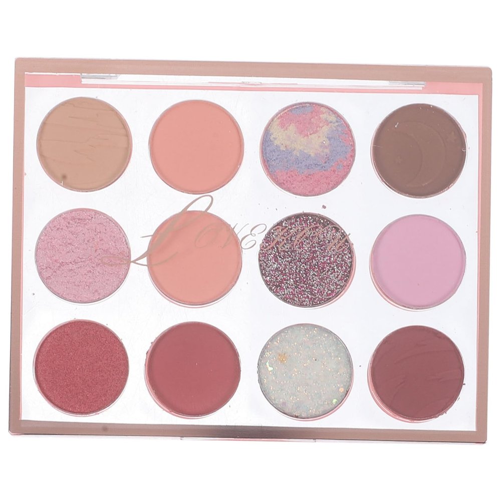 Beaupretty 12-Color Eyeshadow Palette Glitter and Matte Shades for Eye Makeup Versatile Eye Shadow for Women for Parties and Night Clubs