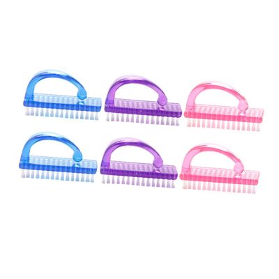 BATHVEVE 6Pcs Nail Dust Cleaner Unicorn Brushes for Nail Shop Gentle Nail Drill Brush with Flexible Bristles Portable and Lightweight for Easy Cleaning of Nail Stains and Dust
