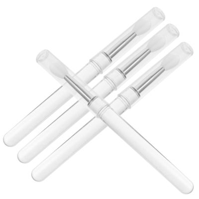 EXQUIMEUBLE 4Pcs Silicone Lip Makeup Applicator Travel Friendly Lip Brush with Lid Precise Eyeshadow Applicator for Professional and Home Use for Lipstick and Cosmetic Application