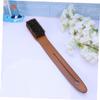 GANAZONO 1Pc Long Handle Bath Brush Natural Bristles Shower Brush for Men Women Premium Exfoliating Back for Deep Cleansing Skin Care Shower Brown view 2