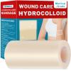 WUYUAN Hydrocolloid Roll for Wound Care, HSA FSA Eligible, Hydrocolloid Bandages with Self-Adhesive, Extra Large Hydrocolloid Patch Bandages Cut-to-Size, Ultra Absorbent, Waterproof (4in*3.3ft) view 1