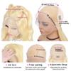 10 Inch Straight Brazilian Virgin Hair 613 Blonde Bob Wigs Human Hair 180% Density Pre Plucked Natural Hairline Short Bob Wig 13x6 HD Transparent Lace Frontal Wigs Human Hair for Women view 4
