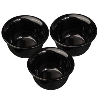 EXQUIMEUBLE 3Pcs Household Shaving Bowls for Men Durable and Stylish Shaving Cups Portable Shaving Tools for Home Use for Friends and Family