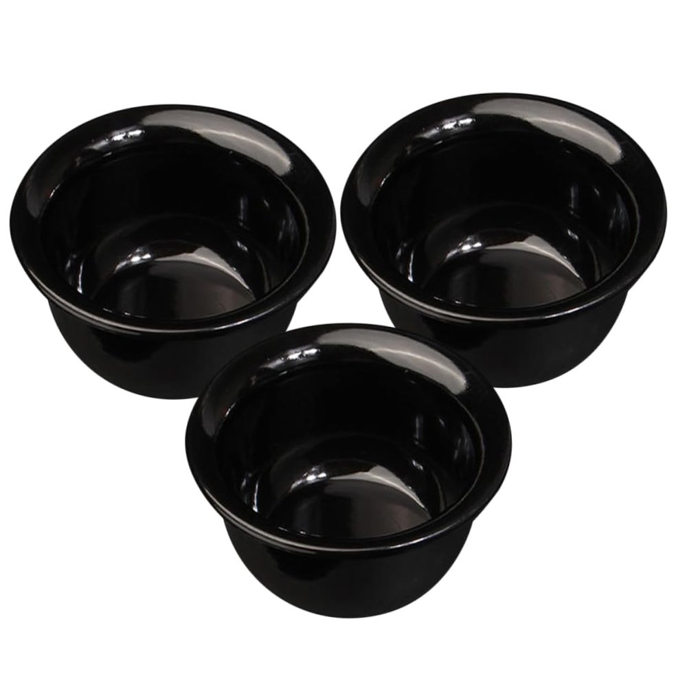 EXQUIMEUBLE 3Pcs Household Shaving Bowls for Men Durable and Stylish Shaving Cups Portable Shaving Tools for Home Use for Friends and Family