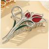 OATIPHO Elegant Tulip Flower Hair Claw Clip for Women Durable Hair Accessory for Thin and Thick Hair Chic Design for Effortless Styling for All Occasions view 4