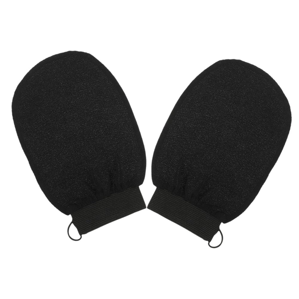 DECHOUS 2Pcs Exfoliating Bath Gloves Rayon Body Scrubber for Dead Skin Removal Reusable Shower Supplies for Home Hotel and Dormitory Use Gentle Skin Cleaning Mitts