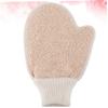 DECOMELODY 2Pcs Exfoliating Bath Mitts Body Scrubber Shower Gloves for Dead Skin Removal Soft Cleansing Pad for Spa Shower Use Gentle Back Rubbing Scrubber for Smooth Skin view 4
