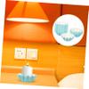 BESTOYARD 50Pcs Leakproof Wax Liners for Wax Melt Warmers High Temperature Pet Wax Trays Decorative Design for DIY Candle Lovers Easy Wax Removal view 2