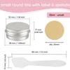 GZYNTT 10 Pcs 10ml Silver - D35mm x H17mm Aluminium Tin with Lids, Aluminium Tin Jars with Lids, Lip Balm Tins, DIY Cosmetic Container Pots for Candle Soap Cream Salves view 3
